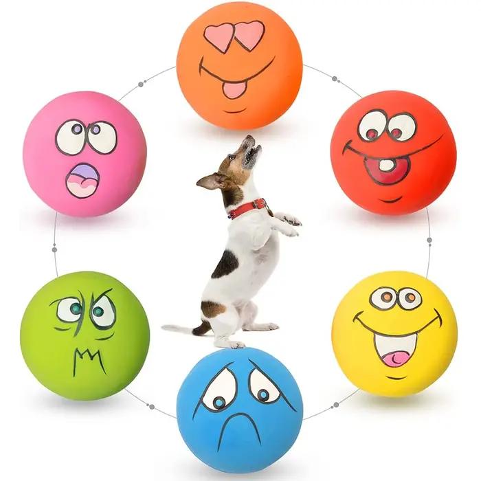 Jouets grinçants en Latex pour chiens, 6 pièces, jouets en caoutchouc doux pour chiens, jouet à mâch