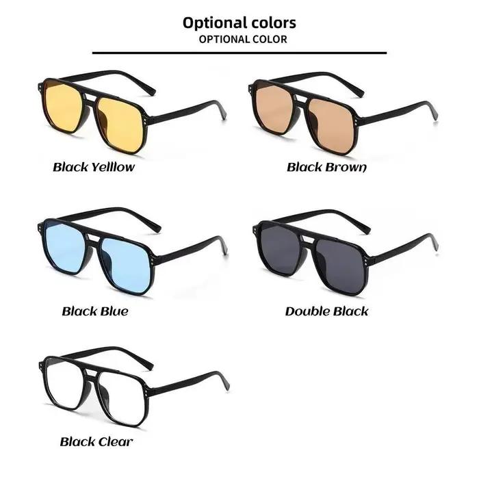 Lunettes de soleil tendance pour femmes, UV400, Anti-Ultraviolet, unisexe, élégantes, à Double faisc