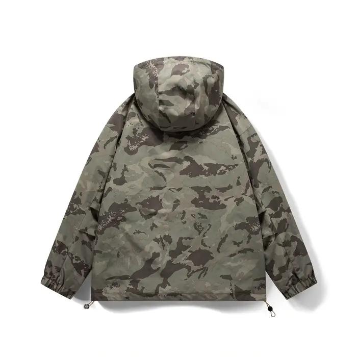 Veste à capuche de Camouflage pour hommes, vêtements d'extérieur tendance américains, Sports de plei