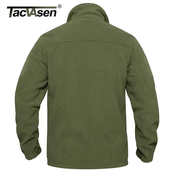 TACVASEN Veste polaire pour homme douce et chaude coupe-vent manteau zippé complet poches zippées mu