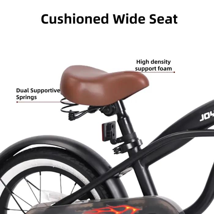 Vélo avec roue d'entraînement pour enfants, 12/14/16 pouces, 6 documents, bicyclette de princesse, p