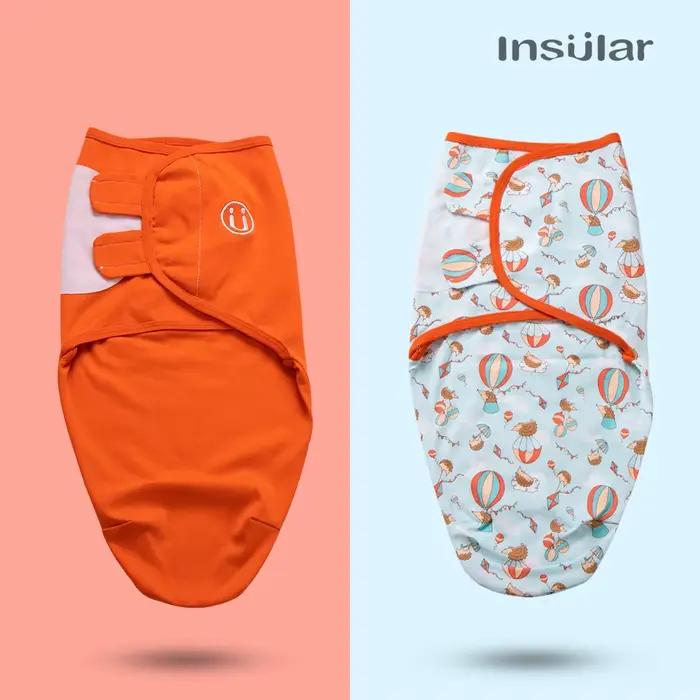 Insular 2 pièces/ensemble cocon nouveau-nés infantile coton tricot bébé emmaillotage couvertures pou