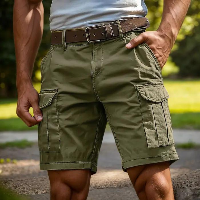 Shorts cargo d'été pour hommes, décontractés et élégants, shorts athlétiques à jambe droite, plusieu