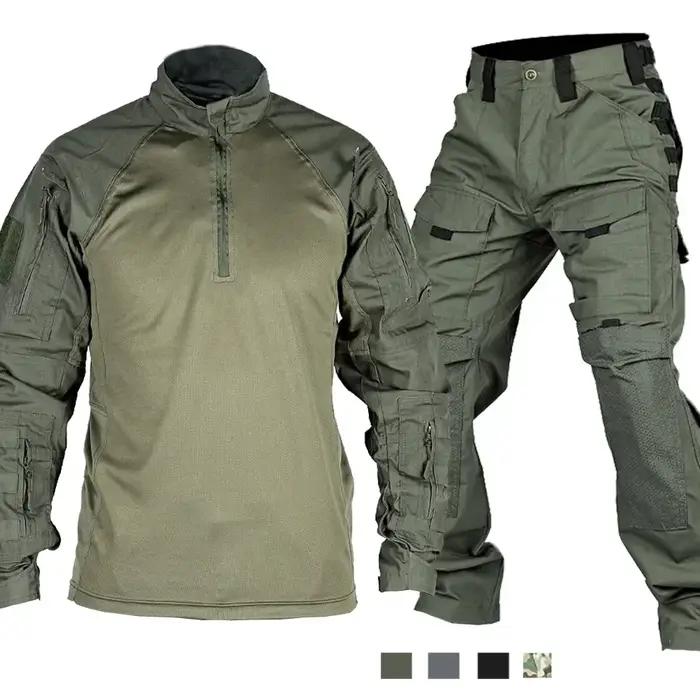 Combinaisons tactiques vêtements de travail pantalons hommes camouflage militaire résistant à l'usur