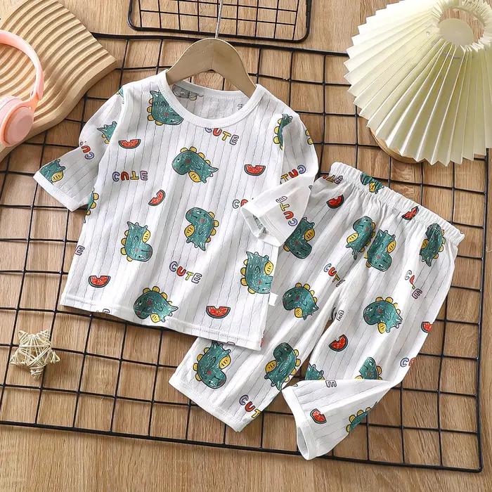 Ensemble pyjama en coton pour bébé, manches longues, vêtements de nuit pour bébé, dessin animé, vête