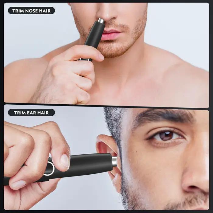 Tondeuse à poils de nez lavable, rasoir et épilateur pour poils nasaux