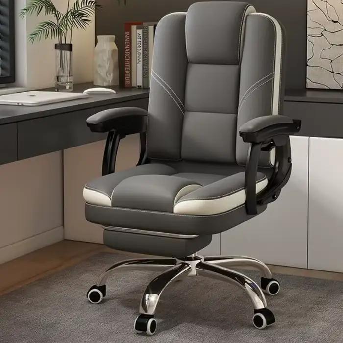 Chaise de Bureau Luxe Ergonomique Salon Moderne avec Support Dos Accoudoirs Ajustables Pour Femme Occasions Spéciales
