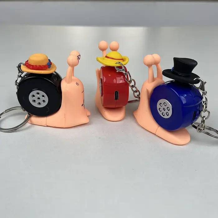 Anime une pièce Den Den Mushi modèle jouets dessin animé Luffy Sabo Ace escargot en forme de télépho