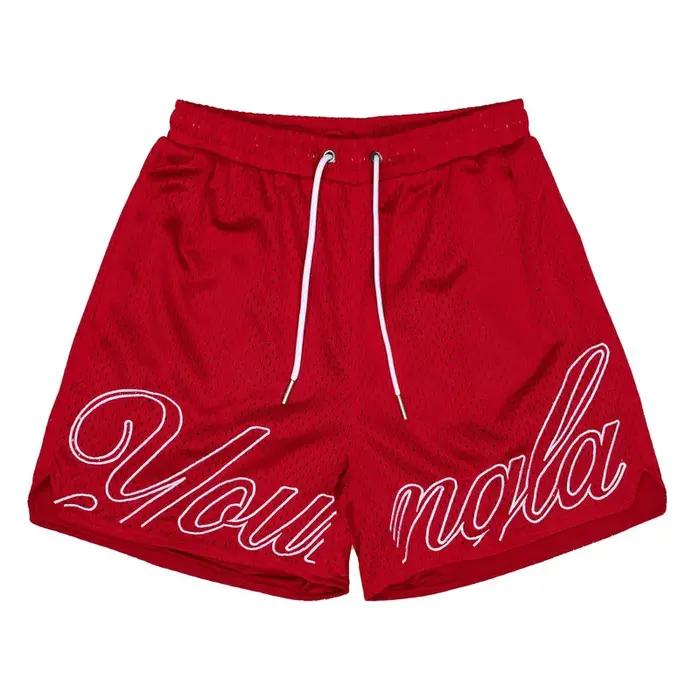 2025 Shorts de sport en maille pour hommes, séchage rapide, Hipster, boxe, jambes, trou d'entraîneme